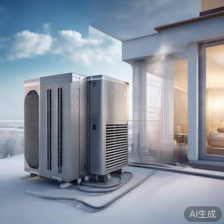 空气能采暖：节能环保，成本低。