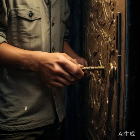 “钥匙开锁，油润生锈锁。”