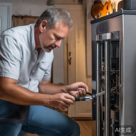 揭盖螺丝，小心掀开