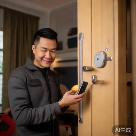 “电子锁开启指南，便捷安全小技