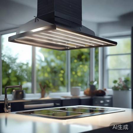 环保节能，太阳能油烟机平板灯，