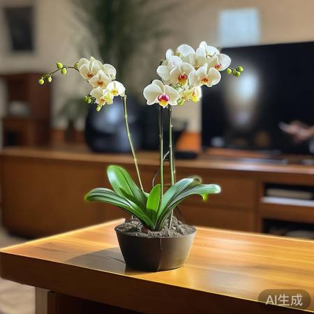 电视柜兰花美，注意辐射与温度