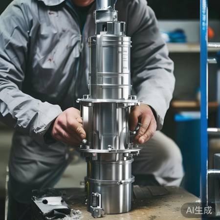 安装水泵盖帽，拧紧勿过猛