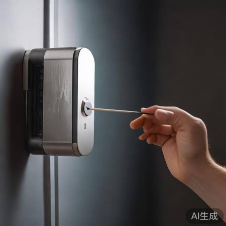 指纹锁关机长按不开，清灰重启可