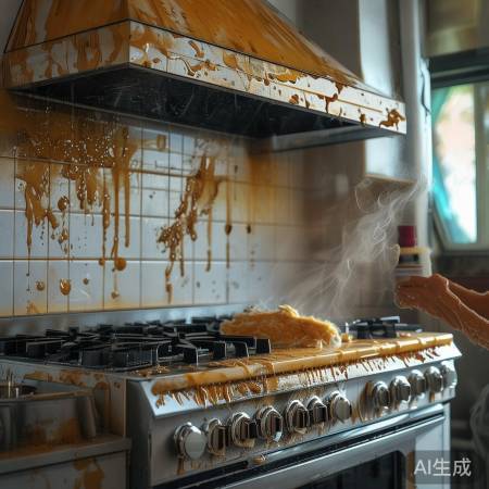 定期清洗油烟机，保持吸烟效果。