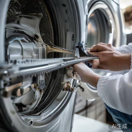 洗衣机维护：调皮带防磨损，底座
