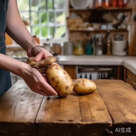 土豆皮去污，烹饪两不误