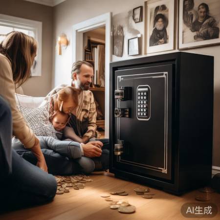家用大号密码保险柜，守护私房钱