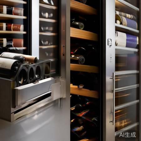 红酒柜储物功能，现代家居搭配。