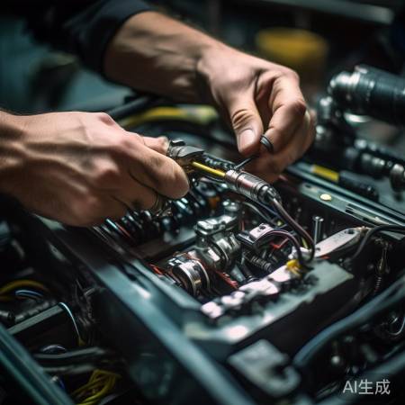 指纹锁接线，确保牢固。