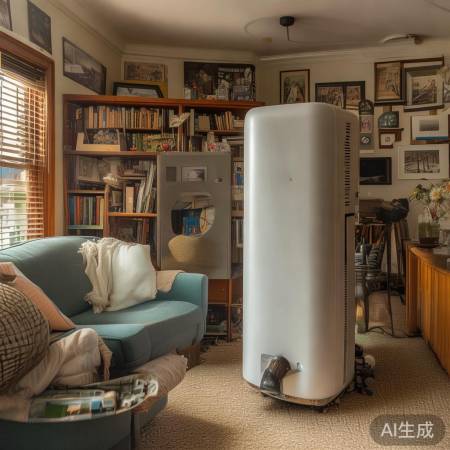 空间布局不合理，热水器被遮挡