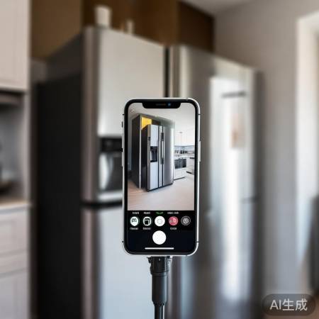 手机冰箱拍摄，保持一米距离最佳