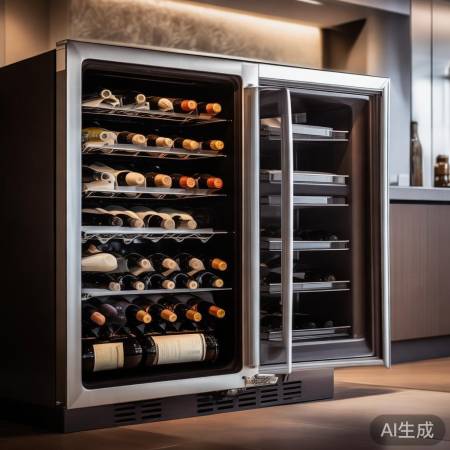 红酒柜双面板，实用美观设计