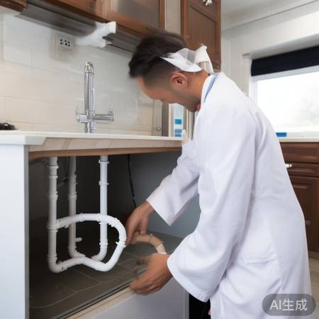 消毒柜安装前，检管道畅通。