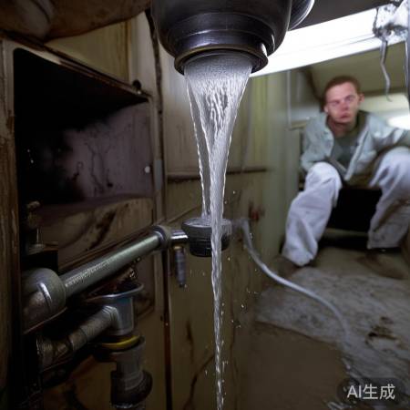 检查止回阀，测试排水防回流