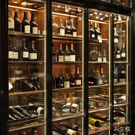 酒柜分区人性化，分类存放，便捷