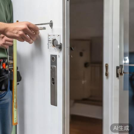 门锁磨损换指纹锁宜重新开孔