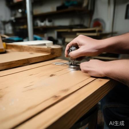 换指纹锁孔，门面可能受损