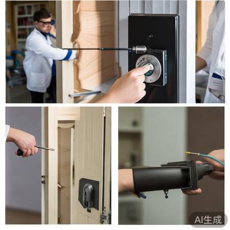 换锁步骤简单，专业安装不破坏门