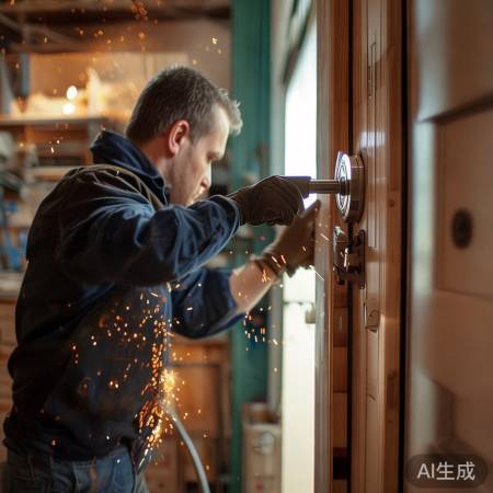 换指纹锁开孔不难，细节需注意