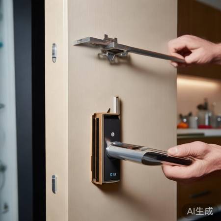 指纹锁可灵活安装