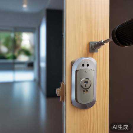 新旧锁尺寸不同，需重新开孔