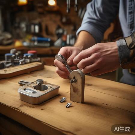 新锁孔位对旧孔位，找师傅确认